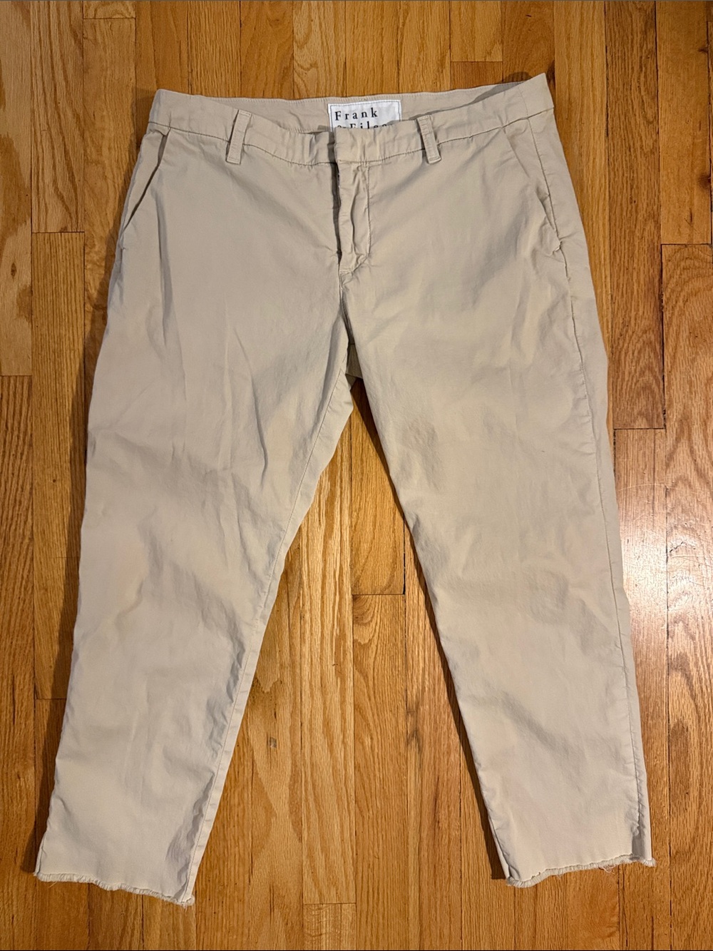 Frank & Eileen sz 12 Wicklow Pant in Light Beige great condition